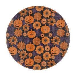 Bloemrijke Halloween Snijplank