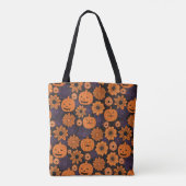 Bloemrijke Halloween Tote Bag (Achterkant)
