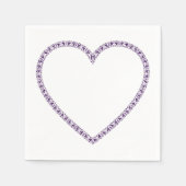 Bloemrijke hart servetten (Voorkant)