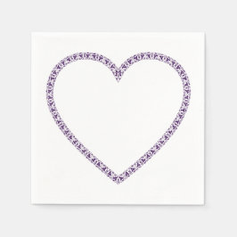 Bloemrijke hart servetten