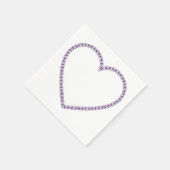 Bloemrijke hart servetten (Hoek)