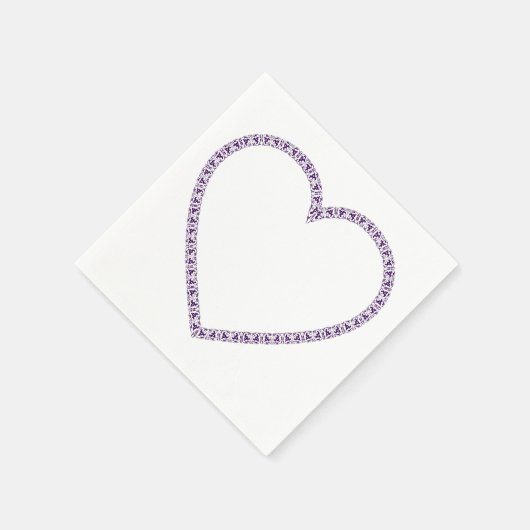 Bloemrijke hart servetten (Hoek)