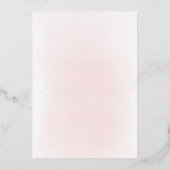 bloemrijke Heilige kruis Doop Folie Uitnodiging (Achterkant)