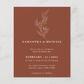 Bloemrijke herfst Boho Terracotta bruin Botanisch Flyer (Voorkant)