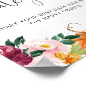 Bloemrijke herfst date night ideeën. Bruids spel d Poster (Hoek)