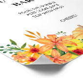 Bloemrijke herfst Mon-osa bar Poster (Hoek)