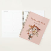 Bloemrijke herfstkleuren Moeder van de bruid Trouw Planner (Display)