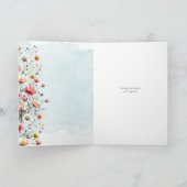 Bloemrijke herstelgroet kaart (Binnen)
