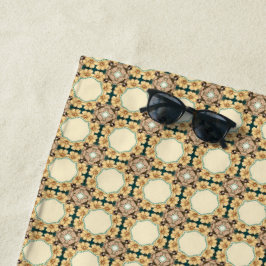 Bloemrijke honingraten: Geometrisch patroon van in Strandlaken