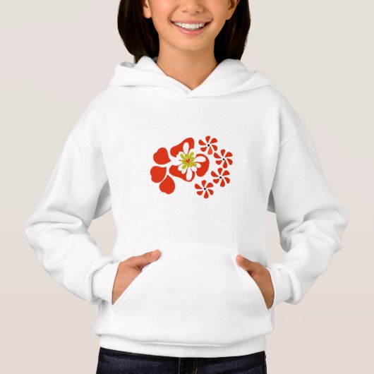 bloemrijke hoodie (Voorkant)