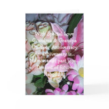 Bloemrijke Huwelijksverjaardag Grootouders