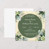 Bloemrijke Ierse bruiloft uitnodiging (Voorkant / Achterkant)