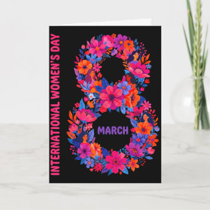 Bloemrijke internationale vrouwendag 2026 feminist kaart