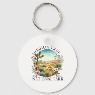 Bloemrijke Joshua Tree National Park Wandel Campin Sleutelhanger