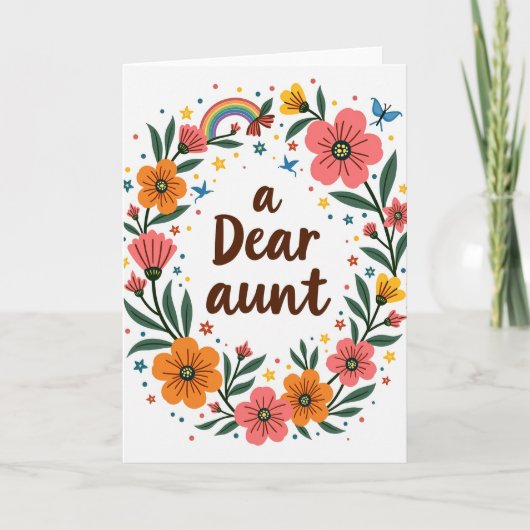 Bloemrijke kaart voor Oma-dag (Voorkant)