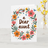 Bloemrijke kaart voor Oma-dag (Gele Bloem)