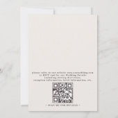 Bloemrijke Kanten Landelijke Elegante QR Code Brui Kaart (Achterkant)