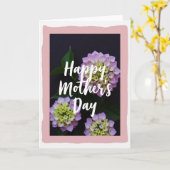 Bloemrijke Kanten Moederdagkaart Kaart (Gele Bloem)
