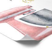 Bloemrijke Keuken Bruidsdouche Mimosa Bar Poster (Hoek)