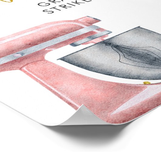 Bloemrijke Keuken Bruiloft Feest Fotohokje Poster (Hoek)