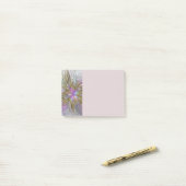 Bloemrijke Kleurrijke Abstracte Fractal Met Roze & Post-it® Notes (Op bureau)