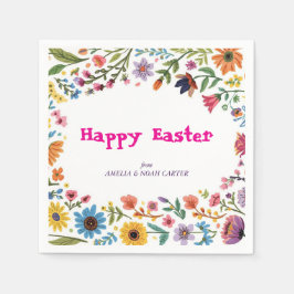 Bloemrijke Kleurrijke Pasen BRUNCH & JACHT Servet