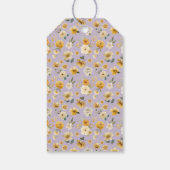 Bloemrijke Koets Lavendel Dank Je | Baby Borrel Cadeaulabel (Achterkant)