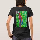 Bloemrijke Kolibrie Golf T-shirt (Achterkant)