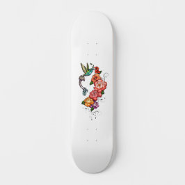 Bloemrijke Kolibrie Persoonlijk Skateboard