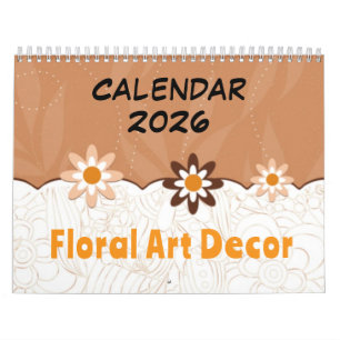 Bloemrijke Kunst Decoratie - 2026 Kalender