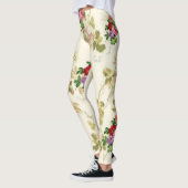 bloemrijke lange leggings wit tiener (Links)