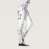 Bloemrijke Leggings | Chic Minimaal Stijl (Rechts)
