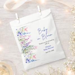 Bloemrijke lente baby in bloei baby shower   bedankzakje