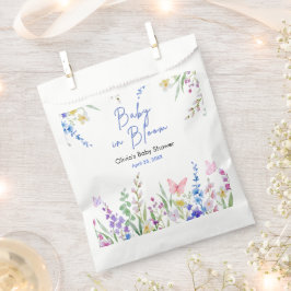 Bloemrijke lente baby in bloei baby shower   bedankzakje