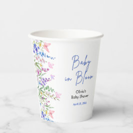 Bloemrijke lente Baby in bloei Baby Shower Papieren Bekers