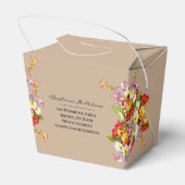 Bloemrijke Lente Bloemen Sleutelbloem Taupe Profes Bedankdoosjes (Achterkant)