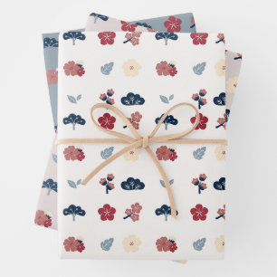 Bloemrijke lente Boho botanische  Inpakpapier Vel