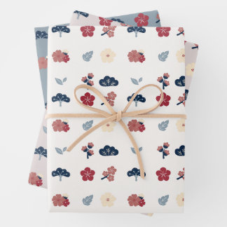 Bloemrijke lente Boho botanische  Inpakpapier Vel