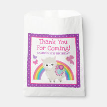 Bloemrijke Lente Lama & Regenboog Verjaardag