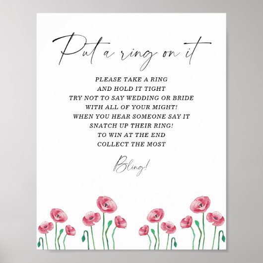 Bloemrijke lente zet een ring om het spel poster (Voorkant)