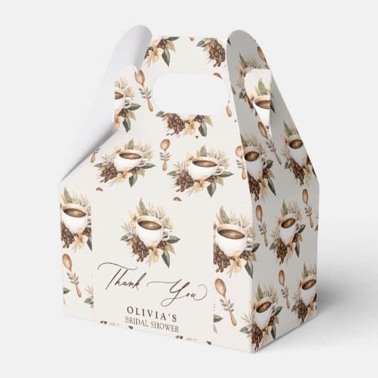 Bloemrijke Liefde Broeit Bruidsfeest Dank Je Wel Bedankdoosjes (Voorkant Zijde)