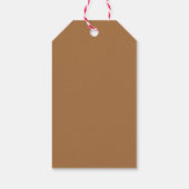 Bloemrijke Liefde Brouwt Bruine Koffie Bruidsfeest Cadeaulabel (Achterkant)