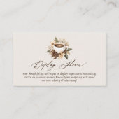 Bloemrijke Liefde Bruist Bruidsdisplay Shower Informatiekaartje (Voorkant)