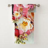 Bloemrijke Lipkunst Bad Handdoek (Insitu)