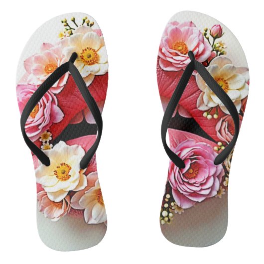 Bloemrijke Lipkunstenaarschap Teenslippers (Voetbed)