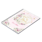 Bloemrijke Maan Roze Notitieboek (Linkerzijde)