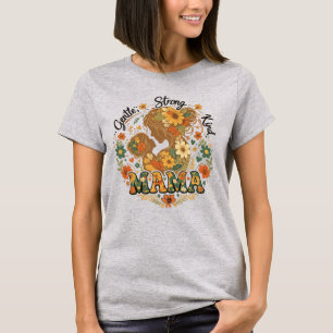 Bloemrijke Mama Retro Esthetiek - Vintage T-shirt