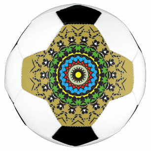 Bloemrijke Mandala Naadloos Voetbal