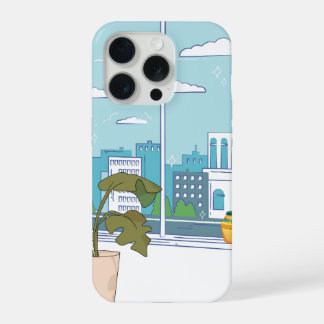 Bloemrijke Manhwa Esthetiek Beschrijving: Een hoge iPhone 15 Pro Case
