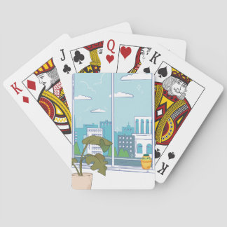 Bloemrijke Manhwa Esthetiek Beschrijving: Een hoge Pokerkaarten